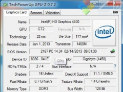 Intel HD Graphics 4400核显性能相当于什么显卡
