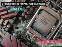 cpu体质是什么意思 CPU体质怎么看