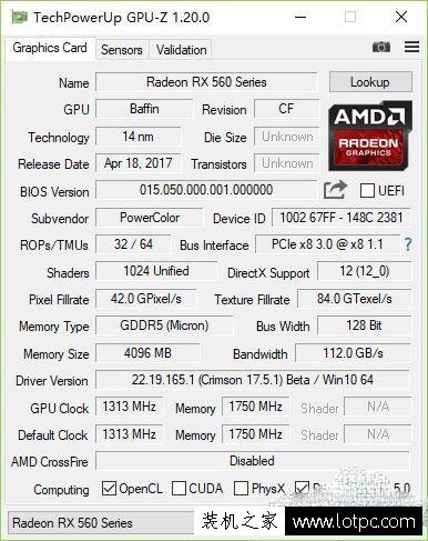 AMD RX560评测:RX560对比RX460/470、GTX1050/1050Ti显卡性能测试