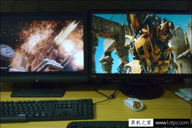 电脑一拖二教程：一台主机两个显示器看电影玩游戏互相不冲突